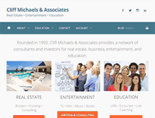 Tablet Screenshot of cliffmichaels.com